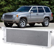 Load image into Gallery viewer, Jeep Cherokee 1991-2001 / Cherokee SE Sport 1995-2000 / Comanche 1991 2.5L 4.0L Automatic & Manual Transmission Aluminum Radiator