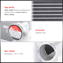 Load image into Gallery viewer, Jeep Cherokee 1991-2001 / Cherokee SE Sport 1995-2000 / Comanche 1991 2.5L 4.0L Automatic & Manual Transmission Aluminum Radiator