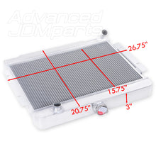 Load image into Gallery viewer, Jeep CJ5 3.8L 4.2L 5.0L 1972-1983 / Jeep CJ6 1973-1975 / Jeep CJ7 3.8L 4.2L 5.0L 1976-1986 Manual Transmission Aluminum Radiator