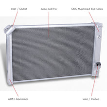 Load image into Gallery viewer, Chevrolet Corvette V8 1973-1976 Manual Transmission Aluminum Radiator