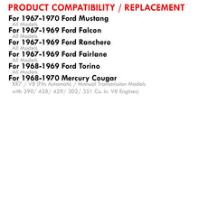 Load image into Gallery viewer, Ford Mustang V8 1967-1970 / Fairlane V8 1967-1969 / Falcon V8 1967-1969 / Ranchero V8 1967-1969 / Torino V8 1968-1969 Automatic & Manual Transmission Aluminum Radiator