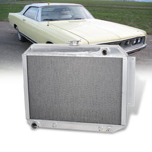 Load image into Gallery viewer, Chrysler 300 300C 1967-1970 / New Yorker 1966-1977 / Imperial 1966-1970 / Chrysler Town & Country Wagon 1968-1970 / Dodge Monaco & Polara 1966-1970 / Plymouth Fury 1967-1970 7.2L V8 Automatic & Manual Transmission Aluminum Radiator