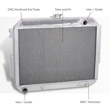 Load image into Gallery viewer, Chrysler 300 300C 1967-1970 / New Yorker 1966-1977 / Imperial 1966-1970 / Chrysler Town & Country Wagon 1968-1970 / Dodge Monaco & Polara 1966-1970 / Plymouth Fury 1967-1970 7.2L V8 Automatic & Manual Transmission Aluminum Radiator