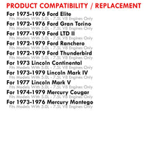 Load image into Gallery viewer, Ford LTD II 1977-1979 / Gran Torino 1972-1976 Thunderbird 1972-1979 / Ranchero 1972-1979 Automatic & Manual Transmission Aluminum Radiator