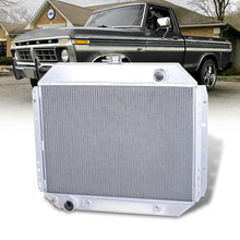 Load image into Gallery viewer, Ford F100 F150 F250 F350 Bronco 1968-1979 Manual Transmission Aluminum Radiator
