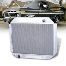 Load image into Gallery viewer, Ford F100 F150 F250 F350 Bronco 1968-1979 Manual Transmission Aluminum Radiator