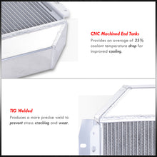 Load image into Gallery viewer, Ford F100 F150 F250 F350 Bronco 1968-1979 Manual Transmission Aluminum Radiator