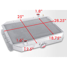 Load image into Gallery viewer, Ford F100 F150 F250 F350 Bronco 1968-1979 Manual Transmission Aluminum Radiator