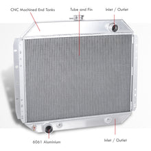 Load image into Gallery viewer, Ford F100 F150 F250 F350 Bronco 1968-1979 Manual Transmission Aluminum Radiator