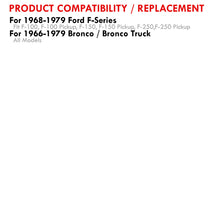 Load image into Gallery viewer, Ford F100 F150 F250 F350 Bronco 1968-1979 Manual Transmission Aluminum Radiator
