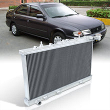 Load image into Gallery viewer, Nissan Sentra 200SX 1.6L 1991-1999 Manual Transmission Aluminum Radiator