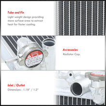 Load image into Gallery viewer, Nissan Sentra 200SX 1.6L 1991-1999 Manual Transmission Aluminum Radiator