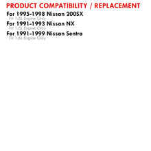 Load image into Gallery viewer, Nissan Sentra 200SX 1.6L 1991-1999 Manual Transmission Aluminum Radiator