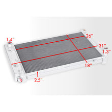 Load image into Gallery viewer, Chevrolet Small Chevy Block SBC l6 / V8 Automatic & Manual Transmission 3-Row Aluminum Radiator