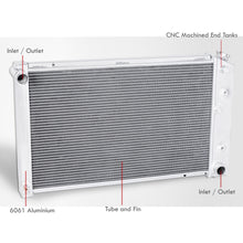 Load image into Gallery viewer, Chevrolet Small Chevy Block SBC l6 / V8 Automatic & Manual Transmission 3-Row Aluminum Radiator