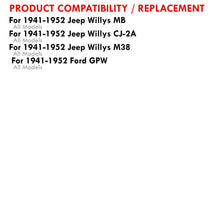 Load image into Gallery viewer, Ford GPW 1941-1952 / Jeep Willys 1941-1952 Manual Transmission Aluminum Radiator