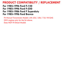 Load image into Gallery viewer, Ford F150 1985-1996 / F250 1985-1996 / Bronco 1985-1996 Manual Transmission Aluminum Radiator