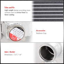 Load image into Gallery viewer, Chevrolet Camaro 1967-1969 / Pontiac Firebird 1967-1969 5.3L 5.7L SBC Automatic & Manual Transmission Aluminum Radiator