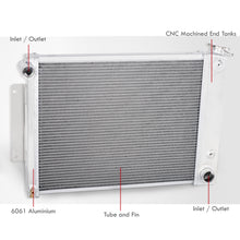 Load image into Gallery viewer, Chevrolet Camaro 1967-1969 / Pontiac Firebird 1967-1969 5.3L 5.7L SBC Automatic & Manual Transmission Aluminum Radiator