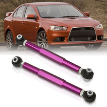 Load image into Gallery viewer, Mitsubishi Lancer EVO X 2008-2015 Rear Lower Adjustable Camber Kit Control Arms Purple