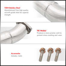 Load image into Gallery viewer, Nissan 240SX S13 S14 S15 1989-2002 SR20DET T3/T4 Top Mount Turbo Downpipe