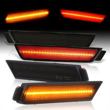 Load image into Gallery viewer, Chevrolet Camaro 2010-2015 Front Amber + Rear Red LED Side Marker Lights Smoke Lens