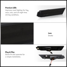 Load image into Gallery viewer, Chevrolet Camaro 2010-2015 Front White + Rear Red LED Side Marker Lights Smoke Lens