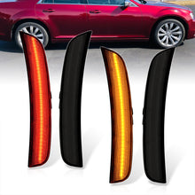 Load image into Gallery viewer, Chrysler 300 2015-2022 4 Piece Front Amber & Rear Red LED Side Marker Lights Smoke Len