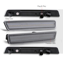 Load image into Gallery viewer, Dodge Challenger 2015-2022 4 Piece Front Amber & Rear Red LED Side Marker Lights Clear Len