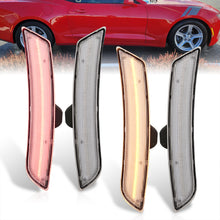 Load image into Gallery viewer, Chevrolet Camaro 2016-2022 LED Clear Lens Front Amber + Red Rear Side Markers Lights