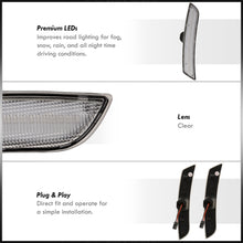 Load image into Gallery viewer, Chevrolet Camaro 2016-2022 LED Clear Lens Front Amber + Red Rear Side Markers Lights