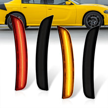 Load image into Gallery viewer, Dodge Charger 2015-2022 LED Smoke Lens Front Amber + Red Rear Side Markers Lights