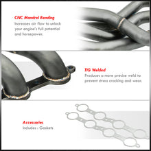 Load image into Gallery viewer, Chevrolet Camaro V8 6.2L 2010-2015 Stainless Steel Exhaust Header Black