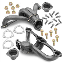Load image into Gallery viewer, Chevrolet Small Block SBC 283 305 327 350 400 V8 1955+ Stainless Steel Shorty Exhaust Header Black