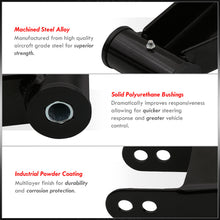 Load image into Gallery viewer, 1987-1996 Ford F150 1"-2" Black Adjustable Rear Suspension Lowering Leveling Shackles Kit