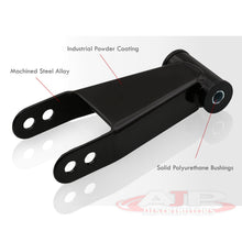 Load image into Gallery viewer, 1987-1996 Ford F150 1"-2" Black Adjustable Rear Suspension Lowering Leveling Shackles Kit