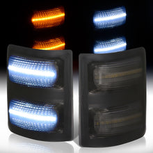 Load image into Gallery viewer, Ford F250 F350 F450 F550 Super Duty 2008-2016 Front 2-in-1 Function LED Side Mirror Signal Marker Lights Smoke Len