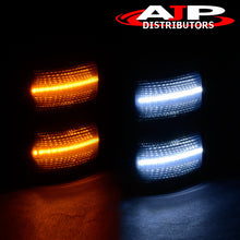 Load image into Gallery viewer, Ford F250 F350 F450 F550 Super Duty 2008-2016 Front 2-in-1 Function LED Side Mirror Signal Marker Lights Smoke Len