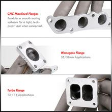 Load image into Gallery viewer, Lexus IS300 2001-2005 / GS300 1993-2005 / SC300 1992-2000 / Toyota Supra 1993-1998 2JZGE T4 Ceramic Turbo Manifold