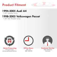 Load image into Gallery viewer, Audi A4 1.8T 1994-2005 / Volkswagen Passat B5 1996-2005 Turbo Intake Silicone Hose Black