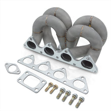 Load image into Gallery viewer, Acura Integra 1990-2001 / Honda Civic 1988-2000 / CRX 1988-1991 / Del Sol 1993-1997 B-Series B16 B18 B20 T3/T4 Ram Horn Ceramic Turbo Manifold (38mm Wastegate Flange)