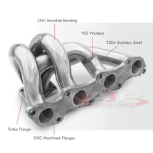 Load image into Gallery viewer, Nissan 240SX 1989-1998 KA24DE T25/T28 Bottom Mount Stainless Steel Turbo Manifold