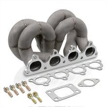 Load image into Gallery viewer, Honda Civic 1988-2000 / CRX 1988-1991 / Del Sol 1993-1997 D-Series D15 D16 T3/T4 Ram Horn Ceramic Turbo Manifold (38mm Wastegate Flange)