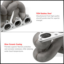 Load image into Gallery viewer, Honda Civic 1988-2000 / CRX 1988-1991 / Del Sol 1993-1997 D-Series D15 D16 T3/T4 Ram Horn Ceramic Turbo Manifold (38mm Wastegate Flange)