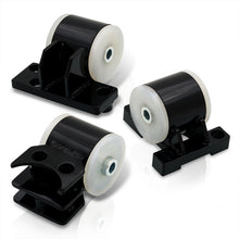 Load image into Gallery viewer, Honda Civic 1992-1995 / Del Sol 1993-1997 / Acura Integra 1994-2001 D to B Series Conversion Engine Motor Mount Black with Clear Polyurethane Bushings (3-Bolt Driver Side Mount Only)