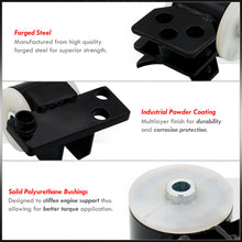 Load image into Gallery viewer, Honda Civic 1992-1995 / Del Sol 1993-1997 / Acura Integra 1994-2001 D to B Series Conversion Engine Motor Mount Black with Clear Polyurethane Bushings (3-Bolt Driver Side Mount Only)