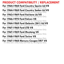 Load image into Gallery viewer, Ford Mustang 1967-1969 / Torino 1968-1969 / LTD 1967-1968 302 351 390 428 429 V8 Automatic & Manual Transmission Aluminum Radiator