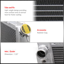 Load image into Gallery viewer, Pontiac Fiero 1984-1988 2.5L 2.8L Automatic & Manual Transmission Aluminum Radiator