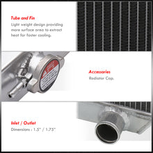 Load image into Gallery viewer, Chevrolet Bel Air 1955-1957 / Nomad 1955-1957 / 150-Series 1955-1957 / 210-Series 1955-1957 / Del Ray 1957 Small Block SBC 150 210 V8 Manual Transmission Aluminum Radiator