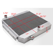 Load image into Gallery viewer, Chevrolet Bel Air 1955-1957 / Nomad 1955-1957 / 150-Series 1955-1957 / 210-Series 1955-1957 / Del Ray 1957 Small Block SBC 150 210 V8 Manual Transmission Aluminum Radiator